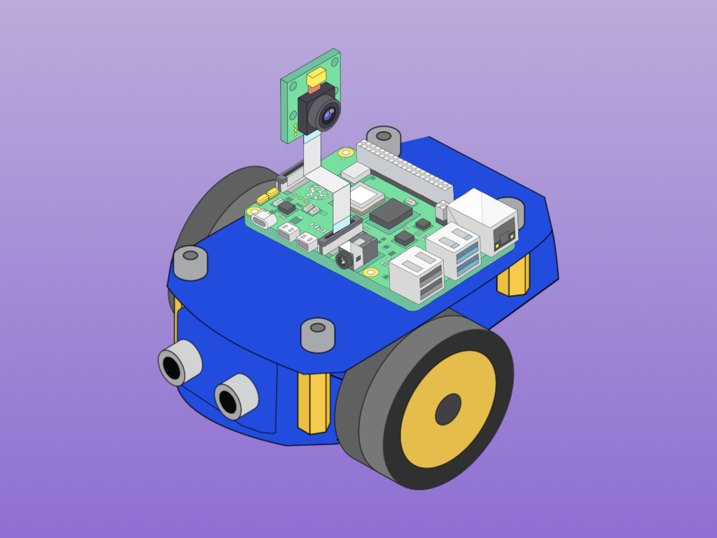 Keyboard Controlled Robot with Raspberry Pi 4 