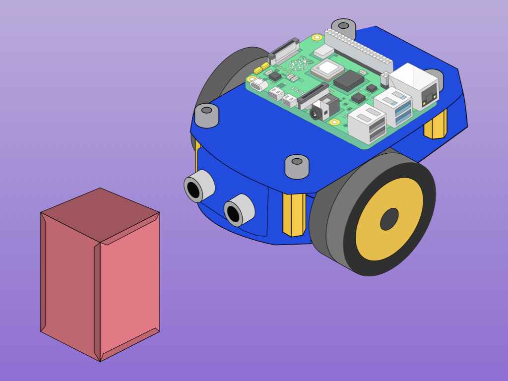 Raspberry pi best sale obstacle avoiding robot