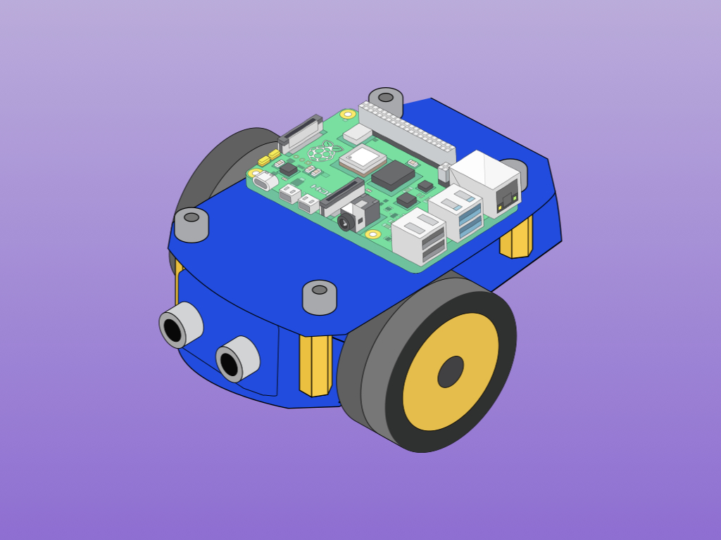 Two-wheeled Robot with Raspberry Pi 4