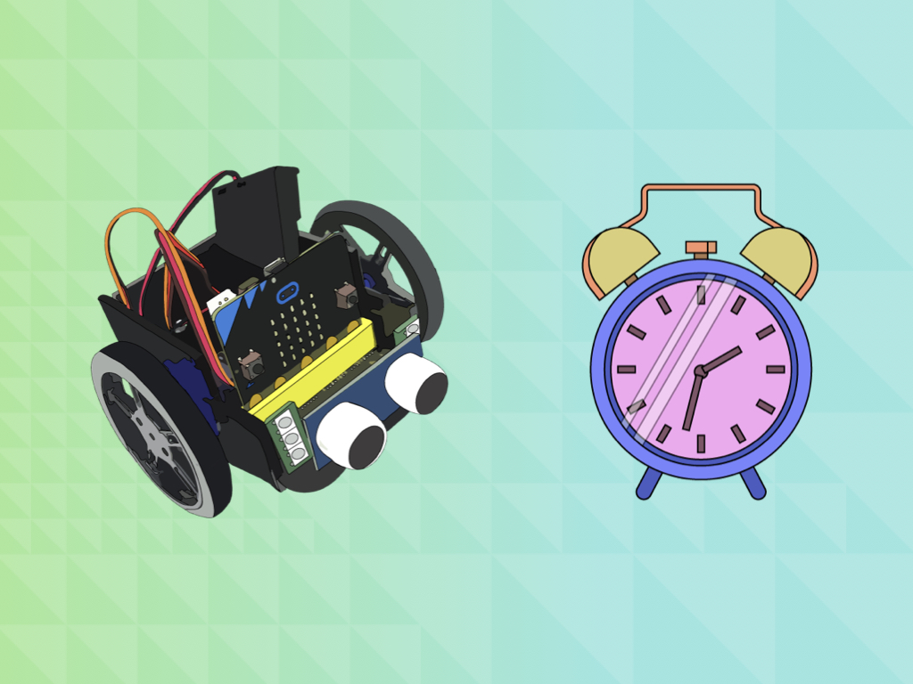 Robot Alarm Clock with Bird Bot