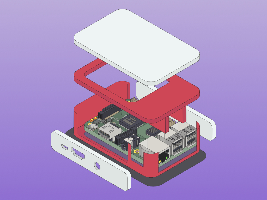 How to Put the Raspberry Pi 3B+ into the Official Red and White Case